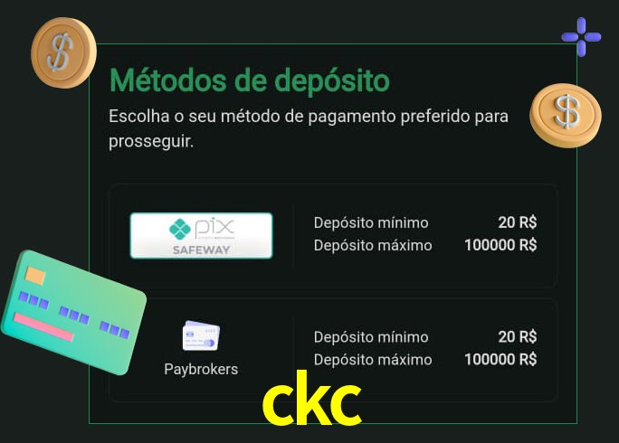 O cassino ckc oferece uma grande variedade de métodos de pagamento